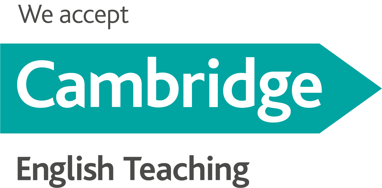 We accept Cambridge English Teaching We accept Cambridge English Teaching
